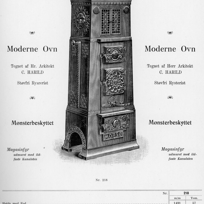 Moderne Ovn Nr.218, 1914