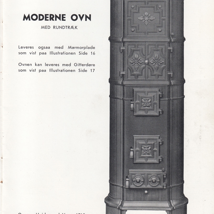 Moderne Ovn Nr. 900BK M. Vase 1934