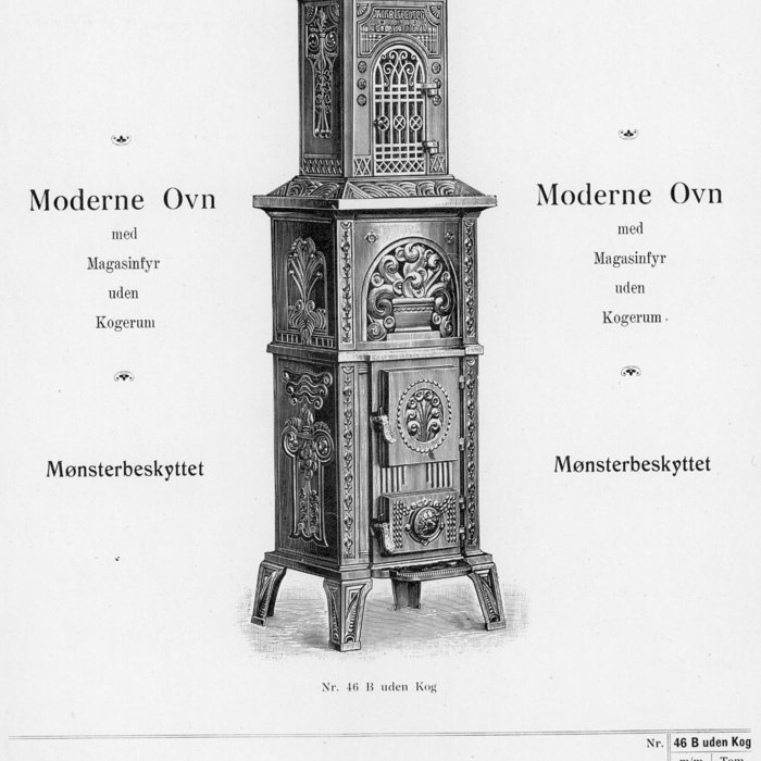 Moderne Ovn Nr.46B Uden Kogeindretning, 1914