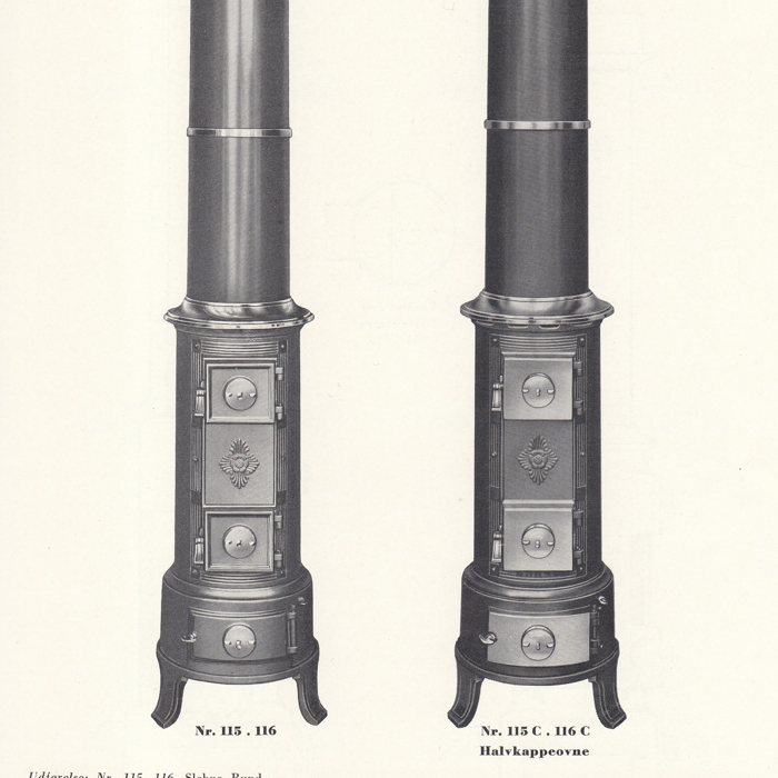 Rundovn M. Ekstra Svære Nr. 115 Og 116, 115C Og 116C 1944